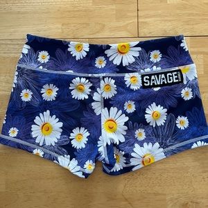 Savage Barbell daisy shorts
